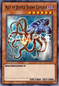 Ally of Justice Enemy Catcher, Yu-Gi-Oh! card, DARK