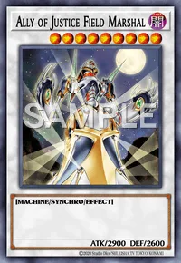 Ally of Justice Field Marshal, Yu-Gi-Oh! card, DARK