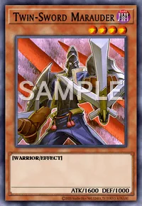 Twin-Sword Marauder, Yu-Gi-Oh! card, DARK