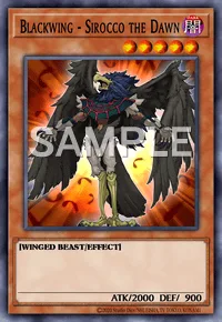 Blackwing - Sirocco the Dawn, Yu-Gi-Oh! card, DARK