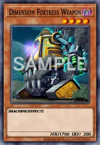 Dimension Fortress Weapon, Yu-Gi-Oh! card, DARK