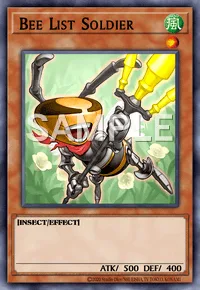 Bee List Soldier, Yu-Gi-Oh! card, WIND
