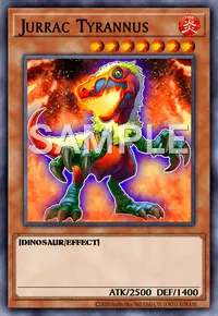 Jurrac Tyrannus, Yu-Gi-Oh! card, FIRE