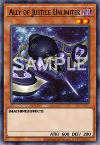Ally of Justice Unlimiter, Yu-Gi-Oh! card, DARK