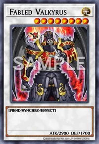 Fabled Valkyrus, Yu-Gi-Oh! card, LIGHT
