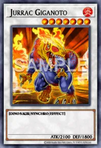Jurrac Giganoto, Yu-Gi-Oh! card, FIRE
