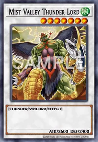 Mist Valley Thunder Lord, Yu-Gi-Oh! card, WIND