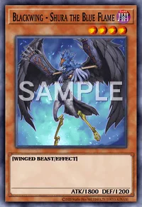 Blackwing - Shura the Blue Flame, Yu-Gi-Oh! card, DARK