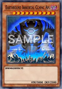 Earthbound Immortal Ccapac Apu, Yu-Gi-Oh! card, DARK