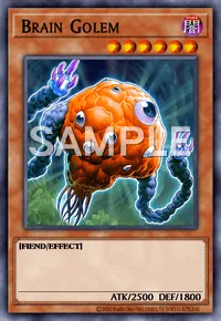 Brain Golem, Yu-Gi-Oh! card, DARK