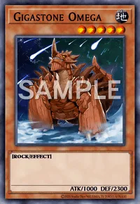 Gigastone Omega, Yu-Gi-Oh! card, EARTH