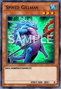 Spined Gillman, Yu-Gi-Oh! card, WATER