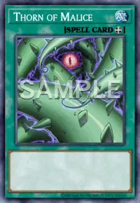 Thorn of Malice, Yu-Gi-Oh! card, SPELL