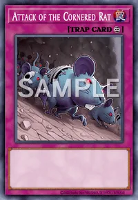 Attack of the Cornered Rat, Yu-Gi-Oh! card, TRAP