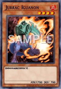 Jurrac Iguanon, Yu-Gi-Oh! card, FIRE