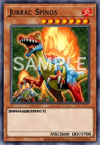 Jurrac Spinos, Yu-Gi-Oh! card, FIRE