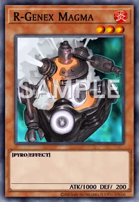 R-Genex Magma, Yu-Gi-Oh! card, FIRE