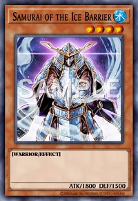 Samurai of the Ice Barrier, Yu-Gi-Oh! card, WATER