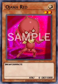 Ojama Red, Yu-Gi-Oh! card, LIGHT