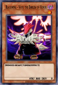 Blackwing - Vayu the Emblem of Honor, Yu-Gi-Oh! card, DARK