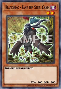 Blackwing - Fane the Steel Chain, Yu-Gi-Oh! card, DARK