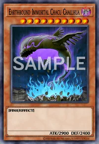 Earthbound Immortal Chacu Challhua, Yu-Gi-Oh! card, DARK