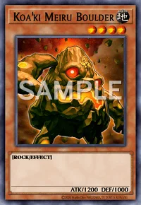 Koa'ki Meiru Boulder, Yu-Gi-Oh! card, EARTH