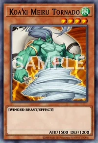 Koa'ki Meiru Tornado, Yu-Gi-Oh! card, WIND