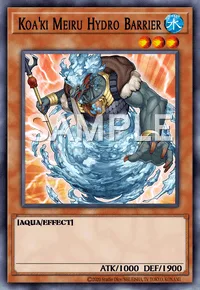 Koa'ki Meiru Hydro Barrier, Yu-Gi-Oh! card, WATER