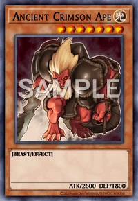 Ancient Crimson Ape, Yu-Gi-Oh! card, LIGHT