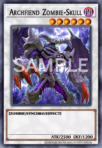 Archfiend Zombie-Skull, Yu-Gi-Oh! card, DARK