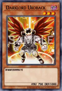 Darklord Ukoback, Yu-Gi-Oh! card, DARK
