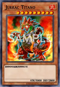 Jurrac Titano, Yu-Gi-Oh! card, FIRE