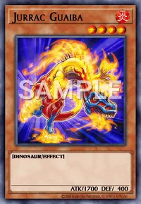 Jurrac Guaiba, Yu-Gi-Oh! card, FIRE