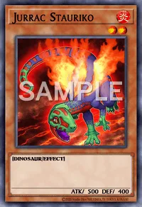 Jurrac Stauriko, Yu-Gi-Oh! card, FIRE
