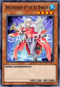 Spellbreaker of the Ice Barrier, Yu-Gi-Oh! card, WATER