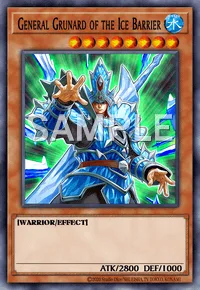 General Grunard of the Ice Barrier, Yu-Gi-Oh! card, WATER