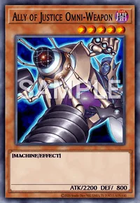 Ally of Justice Omni-Weapon, Yu-Gi-Oh! card, DARK