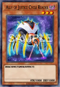 Ally of Justice Cycle Reader, Yu-Gi-Oh! card, DARK