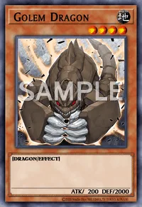 Golem Dragon, Yu-Gi-Oh! card, EARTH