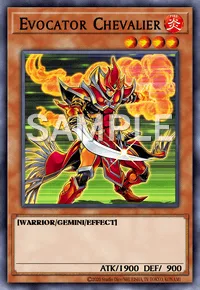 Evocator Chevalier, Yu-Gi-Oh! card, FIRE