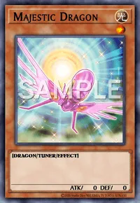 Majestic Dragon, Yu-Gi-Oh! card, LIGHT