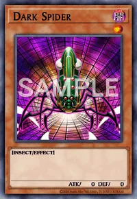 Dark Spider, Yu-Gi-Oh! card, DARK