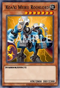 Koa'ki Meiru Rooklord, Yu-Gi-Oh! card, EARTH