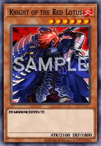 Knight of the Red Lotus, Yu-Gi-Oh! card, FIRE