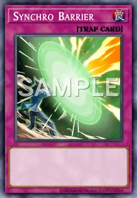 Synchro Barrier, Yu-Gi-Oh! card, TRAP