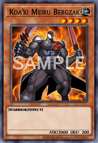Koa'ki Meiru Bergzak, Yu-Gi-Oh! card, EARTH