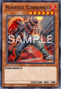 Flamvell Commando, Yu-Gi-Oh! card, FIRE