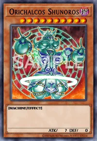 Orichalcos Shunoros, Yu-Gi-Oh! card, DARK