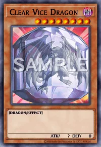 Clear Vice Dragon, Yu-Gi-Oh! card, DARK